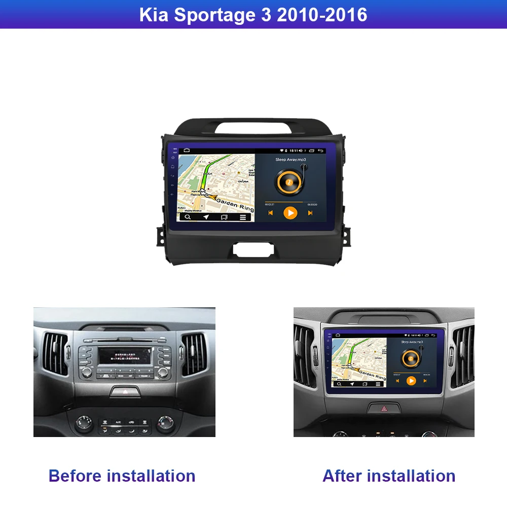 Автомобильный мультимедийный плеер Roader Android 10 0 автомобильный DVD для Kia Sportage 3 2010-2016