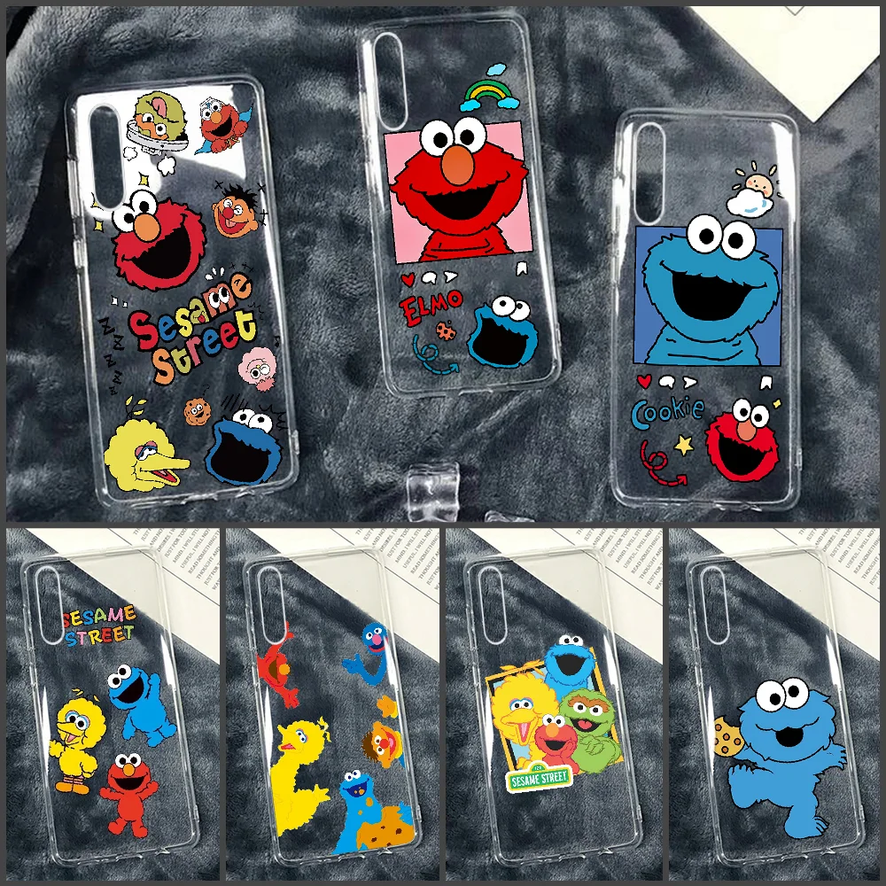 Чехол Elmo с изображением печенья Улица Сезам для телефона Huawei P Mate P10 P20 P30 P40 10 20 Smart Z