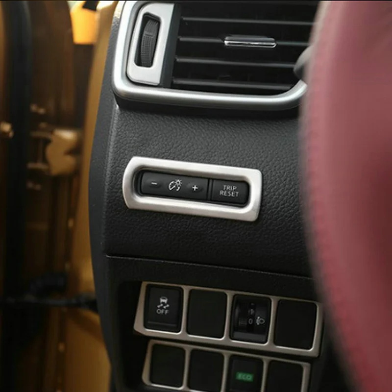 

SBTMY декоративная рама из нержавеющей стали для автомобильной фары, кнопка переключения для Nissan Qashqai J11 2016-2018