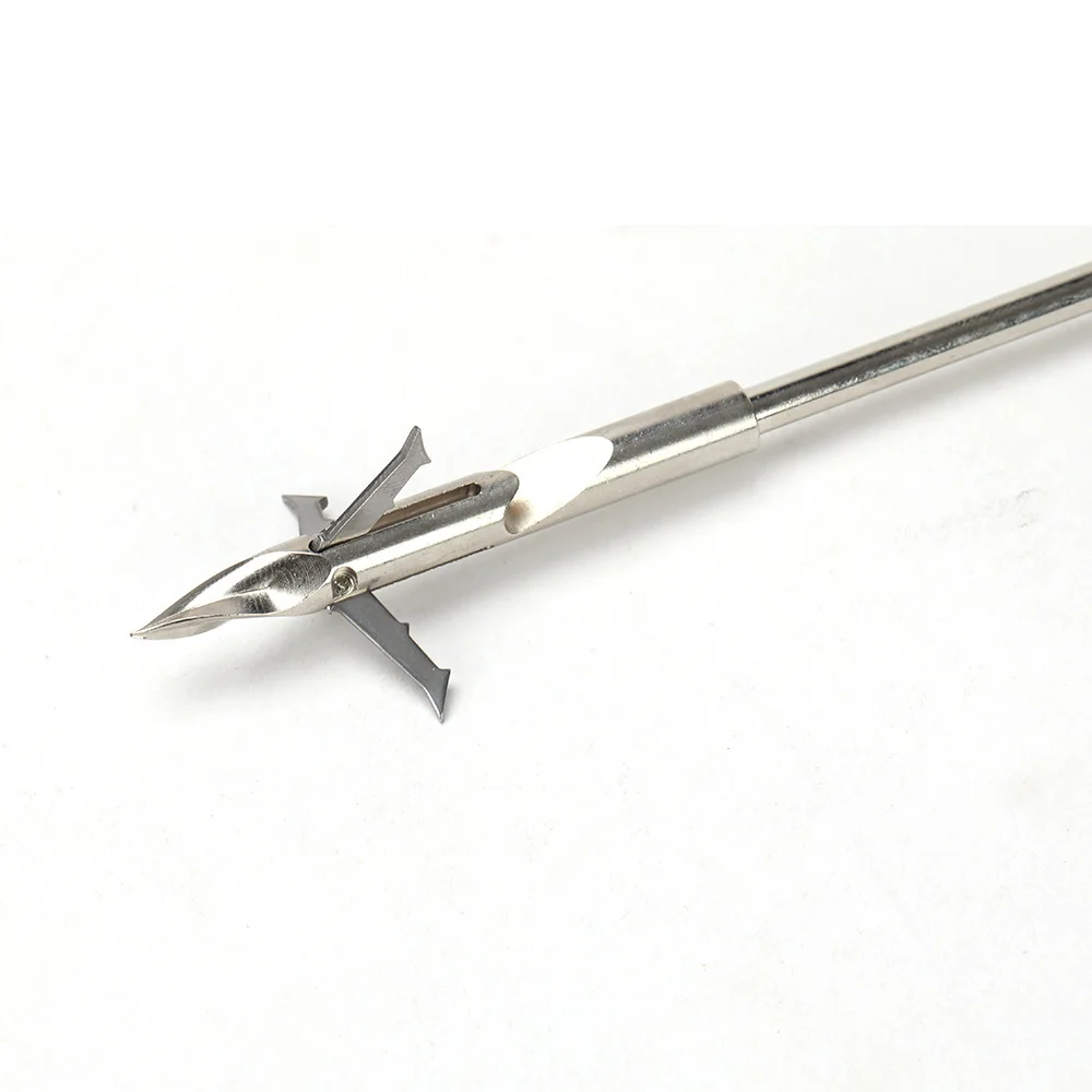 Новый стиль 16,5 см нержавеющая сталь Bow Fishing Slingshot Arrow Head Broad Heads Arrowheads Hunting Tips On.