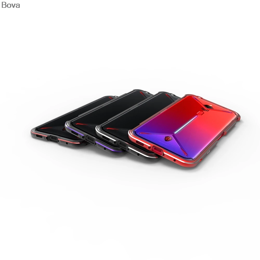 Чехол для Nubia Red Magic 3 Роскошный ультра тонкий алюминиевый бампер для zte Nubia Red Magic 3+ 2 пленки(1 передняя+ 1 задняя