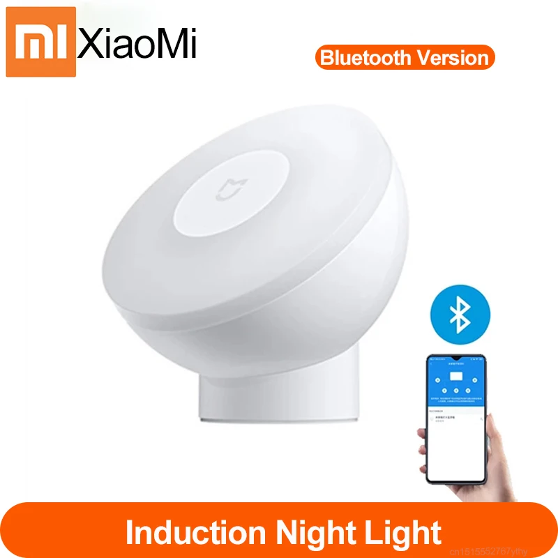 

Xiaomi mijia Induction Night Light Bluetooth Version 3 in 1 Adjustable Brightness With Mijia App 360°Rotating For Smart Home Use