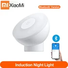 Индукционный ночной Светильник Xiaomi mijia версия Bluetooth 3 в 1 регулируемая яркость с приложением Mijia вращение на 360  для умного дома