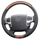 Чехол на руль Yuji-Hong для Toyota Land Cruiser LC200 2007-2015 LC70 2010-2019 Tundra 2008-2013 HiAce 2014-2018