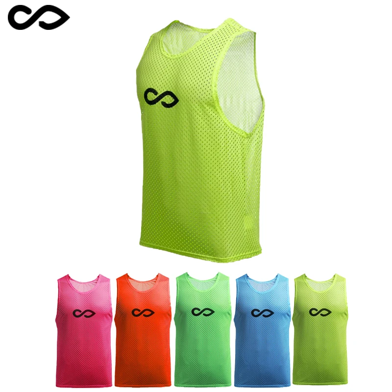 

Custom Kid's Football Pinnies Quick Drying Soccer Jerseys Youth Sports Basketball Team Training Numbered Adults Bibs Sports Vest