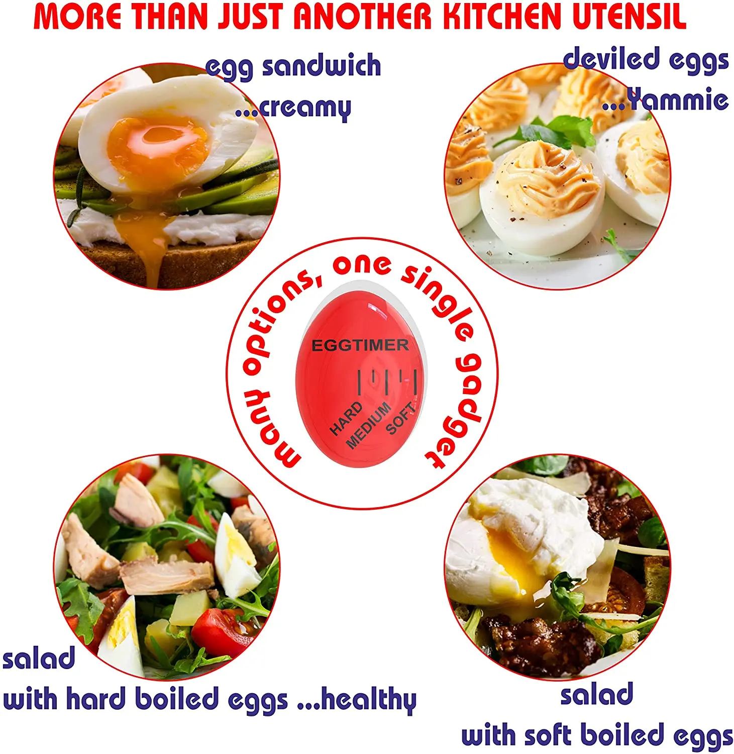 Таймер для яиц цветной таймер с изменяющимся красным таймером кухонные