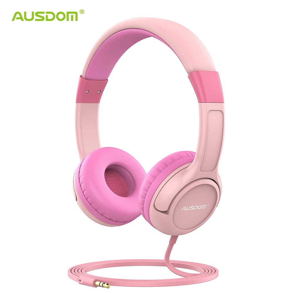 Ausdom детские наушники высокого качества музыкальные 85db безопасные для детей