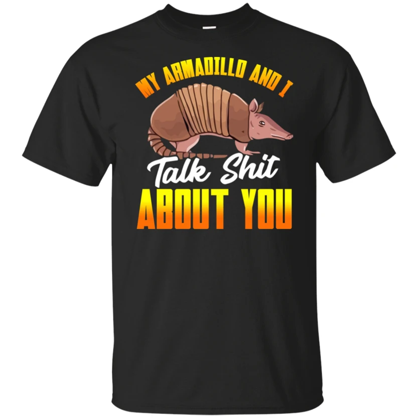 Мой броненосец и разговариваю Shit² о вас Футболка короткий рукав черного цвета