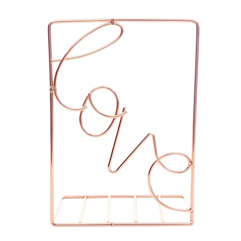 Декоративный держатель для книг из железной проволоки металлическая подставка