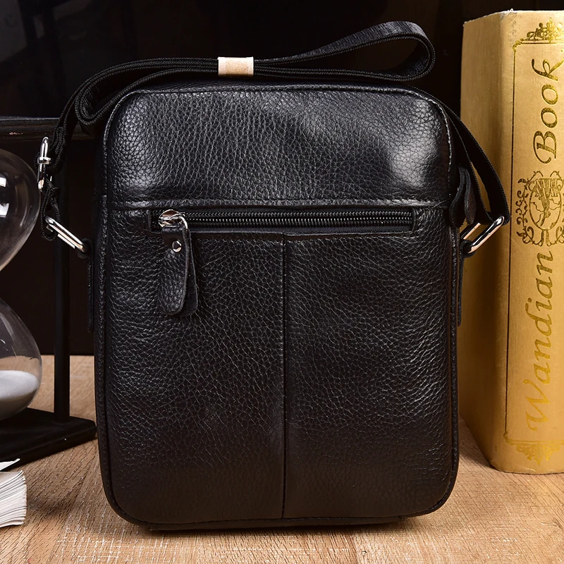 Сумка на плечо мужская из натуральной кожи брендовая модная маленькая сумочка