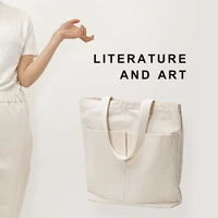 fabric dual purpose hand bag cotton linen bag womens large capacity canvas tote bag women shopping bag storage bag