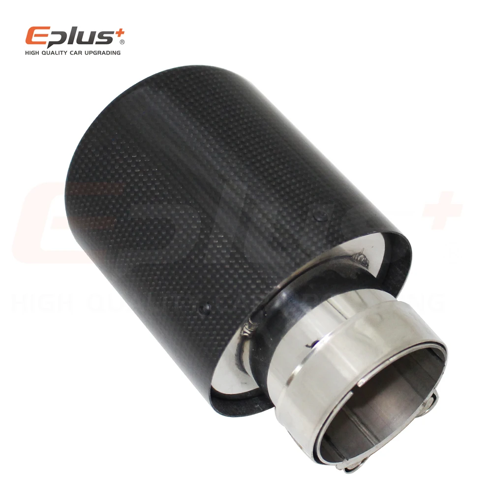 Автомобильная Глянцевая выхлопная система из углеродного волокна глушитель