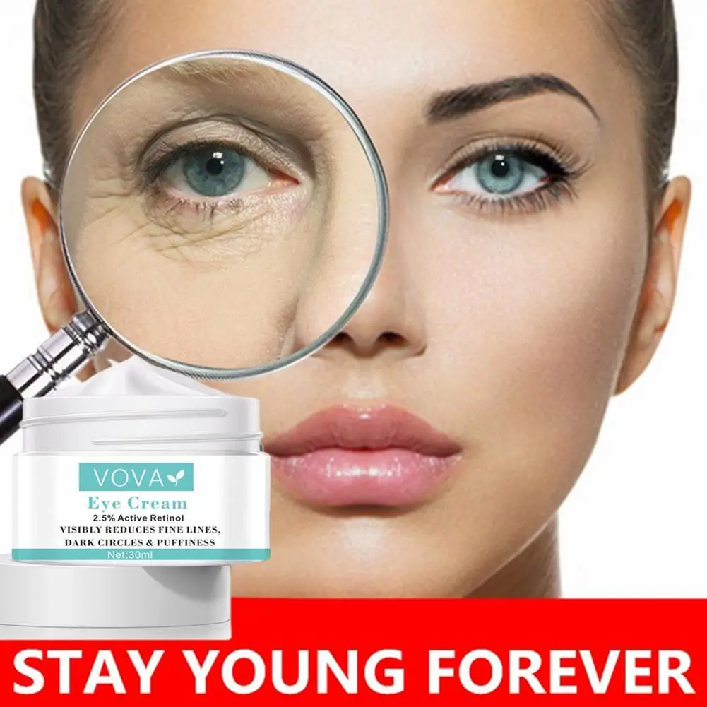 30ml Retinol Cream Instant Remove Eye Bags Anti Puffiness Dark Circles Fades Wrinkles Aging Care |