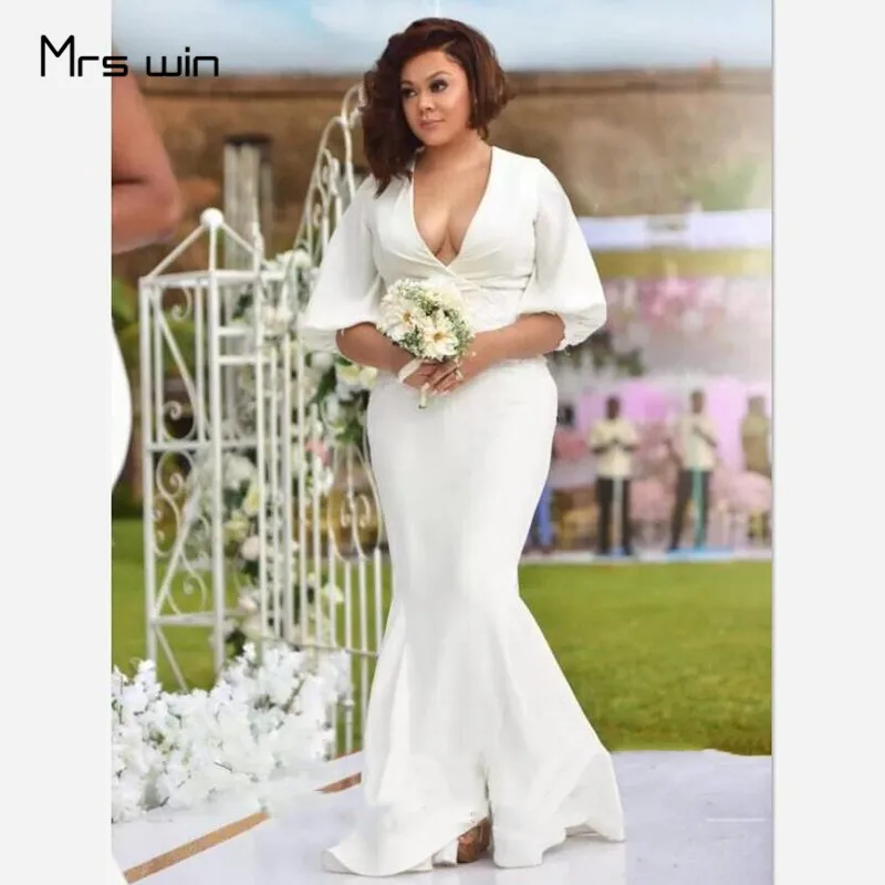 

Mrs win/платья подружки невесты; элегантные свадебные платья с глубоким v-образным вырезом и короткими рукавами; HR347 размера плюс; Vestido Madrinha для ...