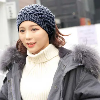 Модная вязаная крючком повязка на голову для женщин Зимняя обогреватель ушей