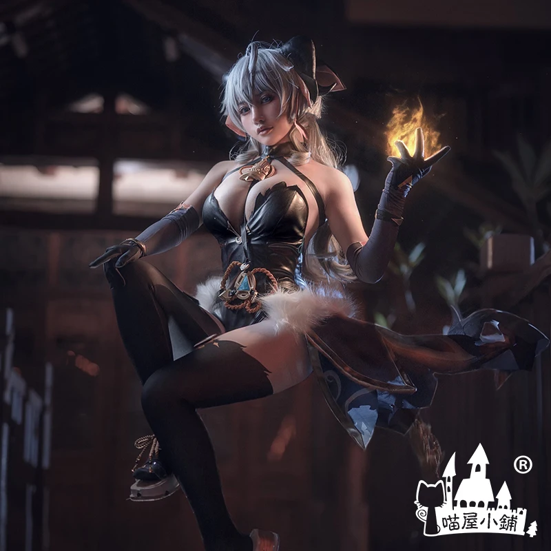 

Anime Game Genshin Impact Ganyu Dress Lolita Sexy Jumpsuit Outfit Party Cosplay Costume Halloween Women Free Shipping 2021 New