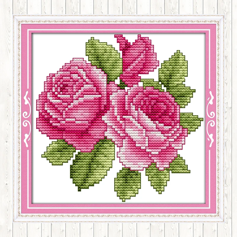 Joy Sunday Cross Stitch Mini Patterns Flowers Series 14CT 11CT DIY Handwork Embroidery Kit DMC Needlework Set Crafts Wholesale | Дом и сад