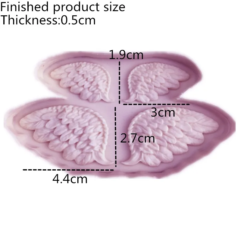 1 шт. силиконовая форма в виде крыльев Ангела | Дом и сад