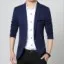 Navy Blue Мужской пиджак, несколько цветов, Мужской Блейзер, Мужской приталенный костюм, мужской костюм veste homme - Цвет: Navy Blue
