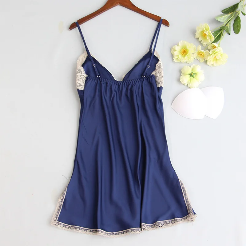 

Black M-XL V-Neck Womens Sleep Robe Sleeveless Sleepwear Summer Lady Home Wear Nightgown Sexy Bath Gown Sleepshirts