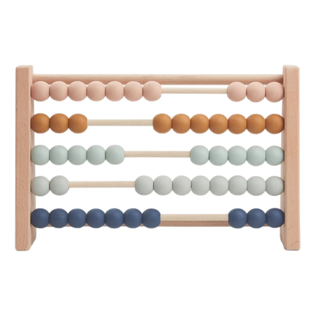 

Wooden Abacus Math Toy Kids Number Montessori Early Educational for Toddlers