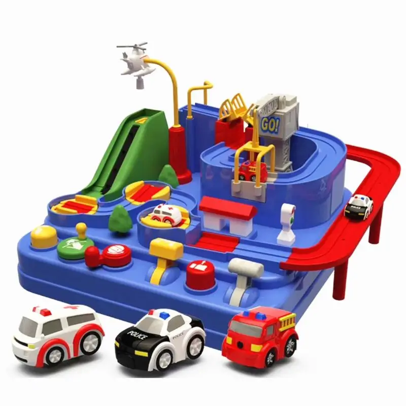 

57EE Smart Wheels Park and Learn Deluxe Garage - Mini Pull Back Car Toys,2019 New Concept Car Big Adventure Track Toy for Kid