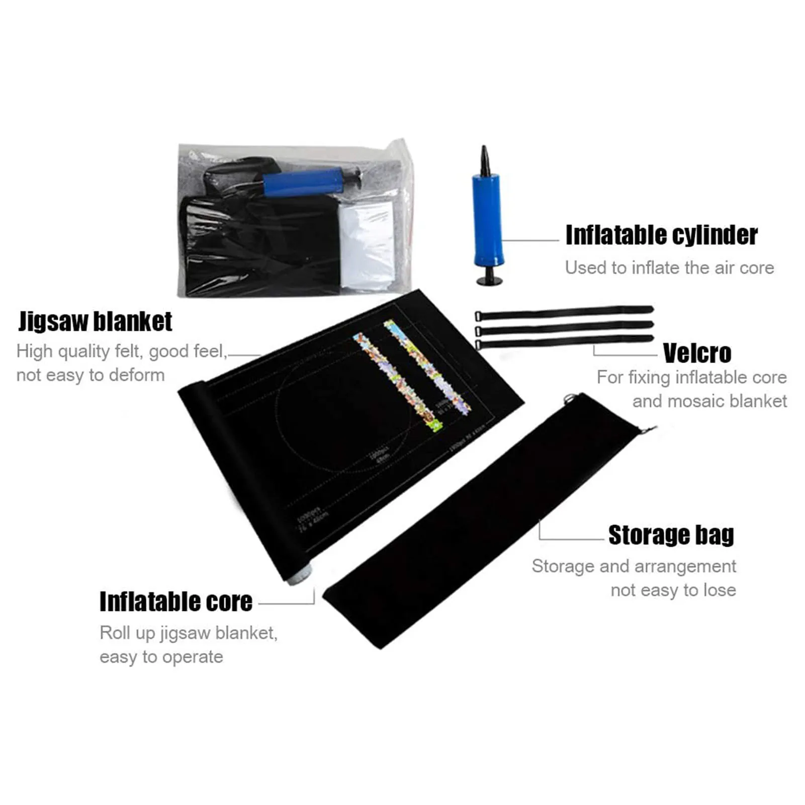 

1000/1500pcs Puzzles Mat Storage Mat Felt Mat Play Mat Puzzles Blanket Jigsaw Puzzle Blanket Puzzle Accessories Storage Bag