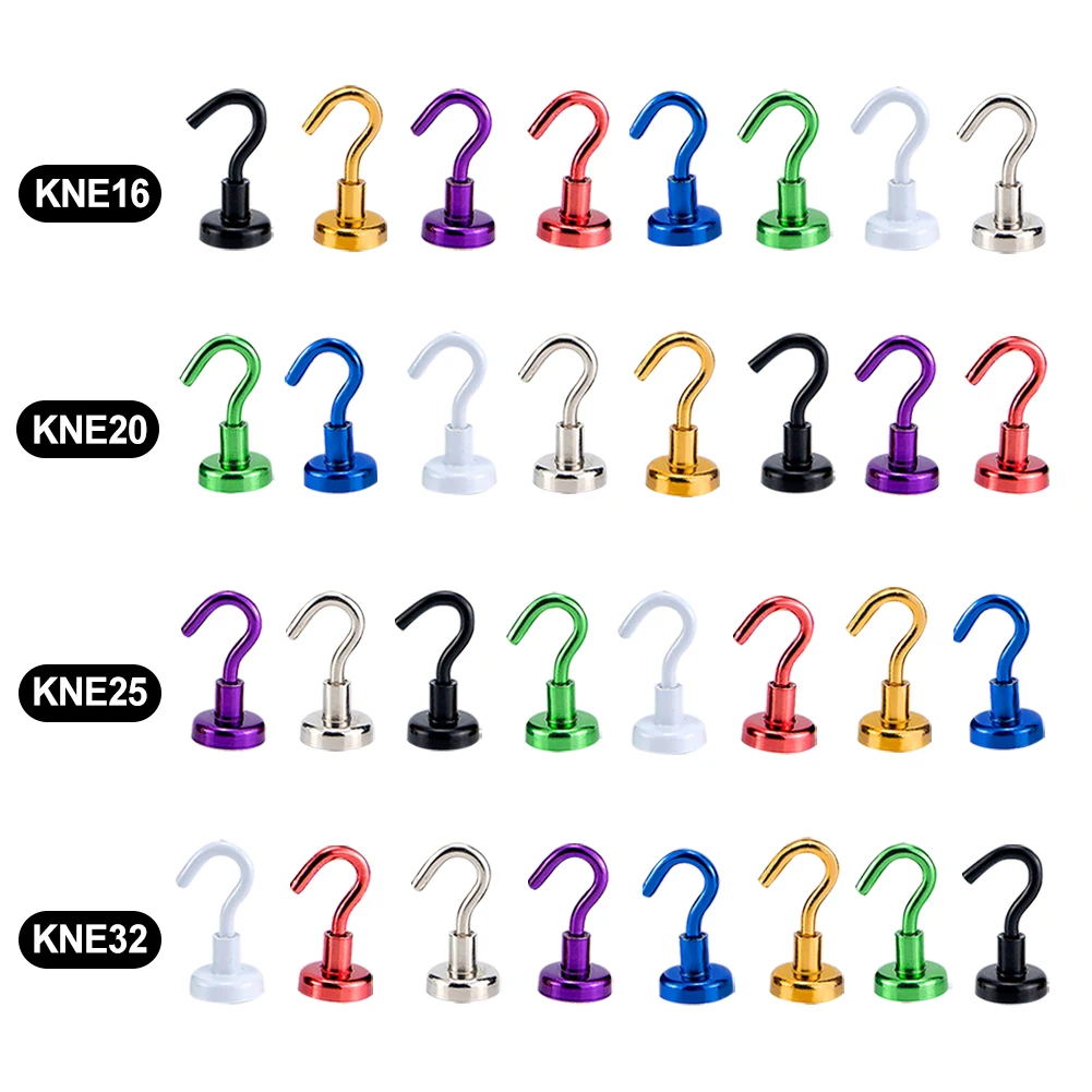 

8pcs Magnetic Hook Set Strong Force For Hanging Small Door Home Decor Heavy Duty The Hook is Detachable, Easy to use Lightweight