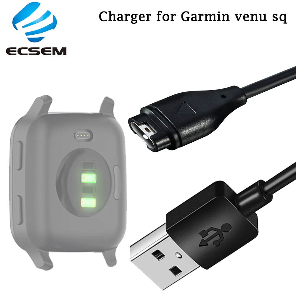 Fast charging cable wire for Garmin venu sq smart watch accessories power supply adapter for Garmin venu Magnetic Charging dock