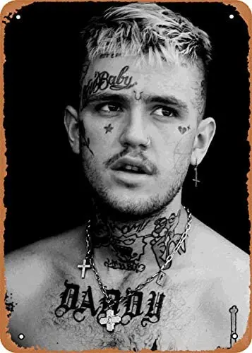 

Lil Peep Plaque Poster Metal Tin Sign 8" x 12" Vintage Retro Wall Decor
