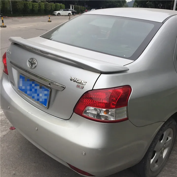 Для Toyota Vios Yaris Спойлер ABS Материал заднее крыло автомобиля праймер цвет задний