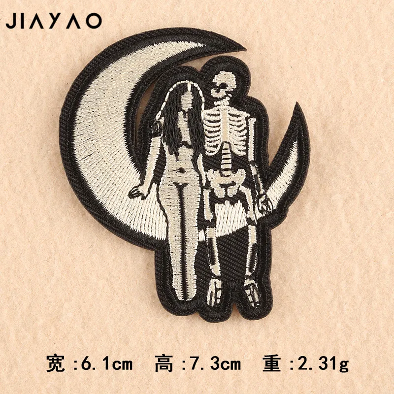 Круглая нашивка на ветер в стиле панк высококачественные аксессуары для одежды вышитые тканевые наклейки с