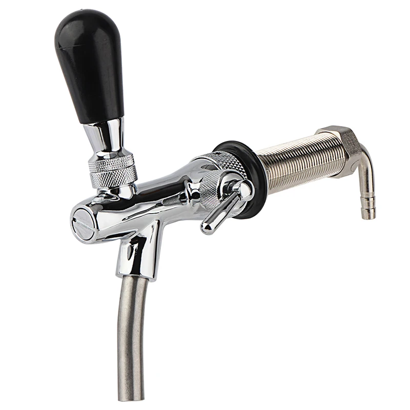 Long Beer Tap Faucet Adjustable Defoaming G5/8 Dispenser Chrome Plating | Дом и сад