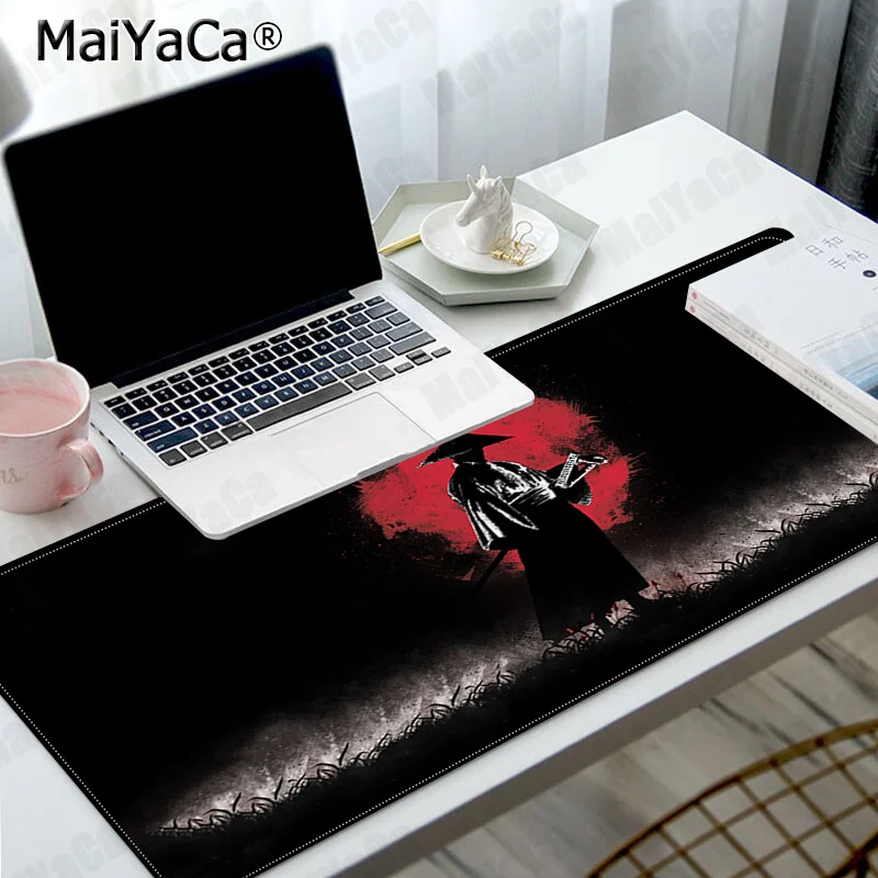 

Bushido Samurai Customized MousePads Computer Laptop Mouse Mat Size for 400x900x2mm large Edge Locking Keyboard Pad for Gamer
