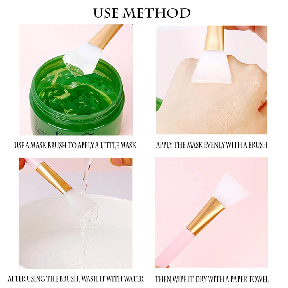 

1Pc White Professional Makeup Brushes Silicone Face Mask Brush Silicone Gel DIY Cosmetic Face Care Tools Beauty Accessories