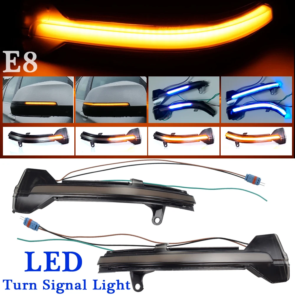 

For BMW 5 6 7 Series F10 F11 F07 F06 F12 F13 F01 F02 LED Dynamic Turn Signal Blinker Sequential Side Mirror Indicator Light Lamp