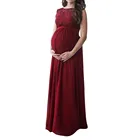 Женское платье для беременных, кружевное длинное платье макси для беременных, платье для фотосессии, повседневная одежда без рукавов, вечерние платья для свадьбы, свободное платье