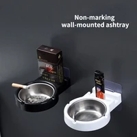 seamless sticker ashtray wall paste household ashtray simple bar smoking indoor cigarette butt storage rack