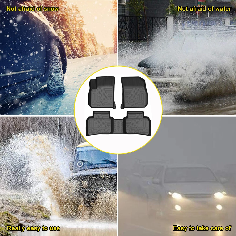 

Fully Surrounded Special Foot Pad For Cadillac XT4 2018 2019 2020 5Seat Car Waterproof Non-Slip Floor Mat TPE Accessories