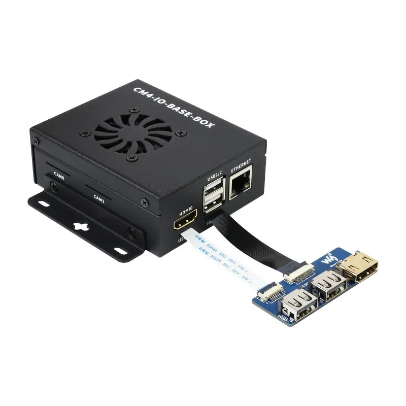 

CM4 IO Base Board Kit for Raspberry Pi Compute Module 4, Includes CM4 IO Base Board B Type / Metal Case / USB HDMI Adapter