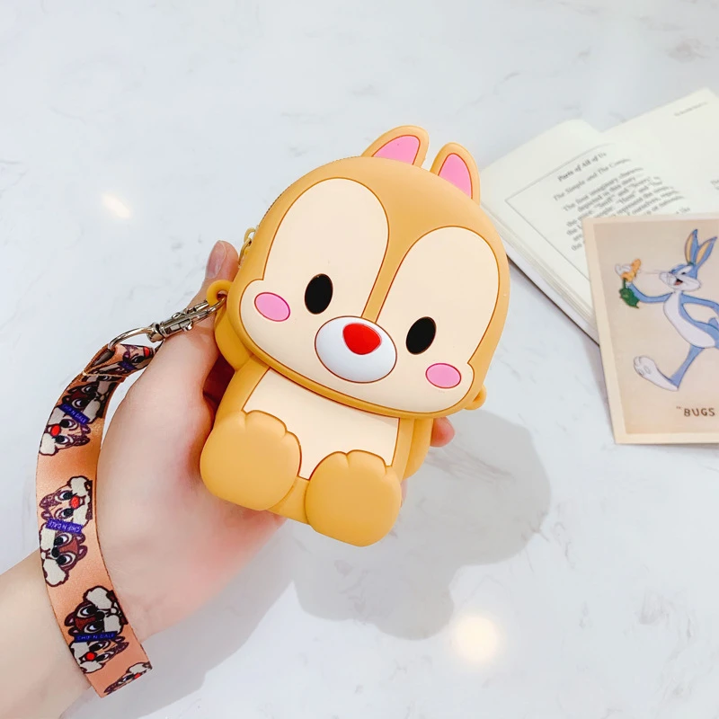 Силиконовая сумка на плечо с чипом белки и Дейла Disney кошелек для мелочи милый