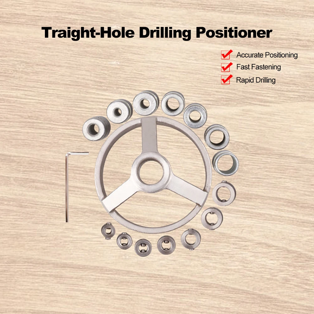 

New Drill Guide Woodworking Hole Puncher Vertical Drilling Fixture Wood Working Locator Straight-Hole Drilling Positioner