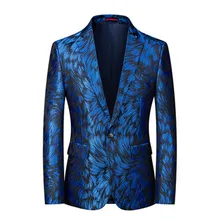 Cor brilhante formal terno de negócios masculino uma peça entalhada lapela casamento smoking noivo wear moda jaqueta masculina blazer casaco (1)