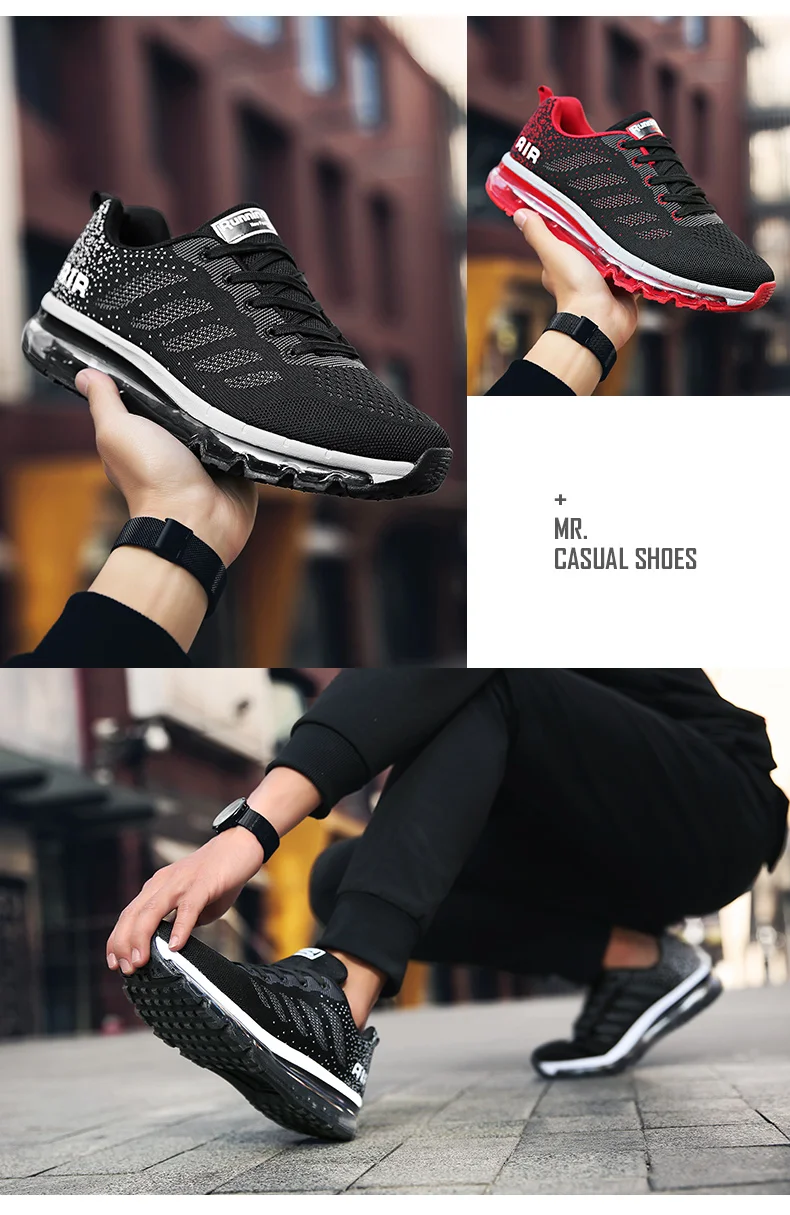 NIKEzi Workout Professional Men Running Sport Shoes Full Air Sole Casual Athletic Footwear Max Air 720 Male Comfortable Sneakers