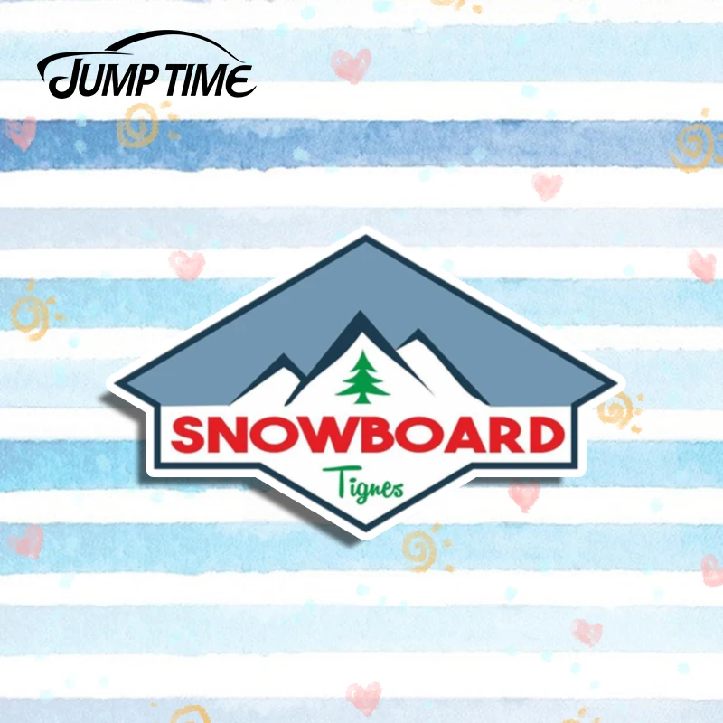 

Забавные автомобильные наклейки для сноуборда, 13 см x 6 см, стикеры и наклейки, водонепроницаемые виниловые автомобильные наклейки для бампе...