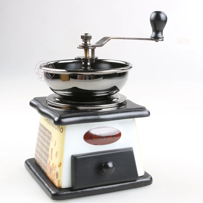 Prezzo Macinacaffè Manuale Portatile Vintage Miscelatore A Manovella Spezie Macinacaffè In Legno Di Ceramica Utensili Da Cucina Expreso Dg50ftp
