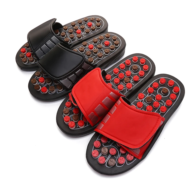 

Acupoint Massage Slippers Men/Women Sandals Feet Chinese Acupressure Therapy Medical Rotating Foot Massager Shoes Men's Unisex