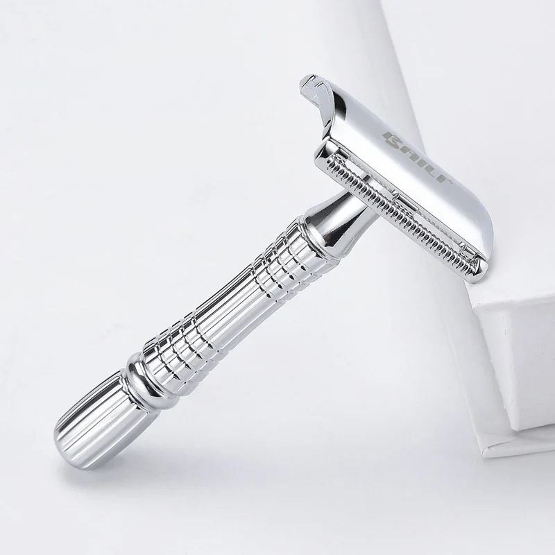 Безопасная бритва BAILI из хромированного сплава высшего качества с упаковкой