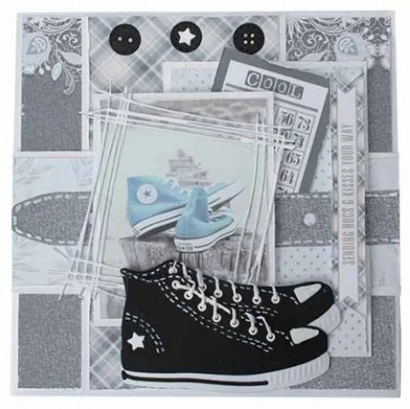 Обувные и этикетки металлические штампы для резки штампованные формы украшения