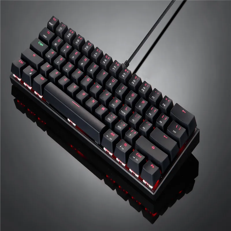 MOTOSPEED CK62 клавиатура Проводная/Bluetooth клавиатура двойной режим механическая клавиатура 61 клавиши RGB светодиодный подсветка игровая клавиатура